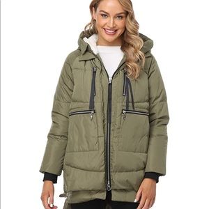 Women’s long winter down coat